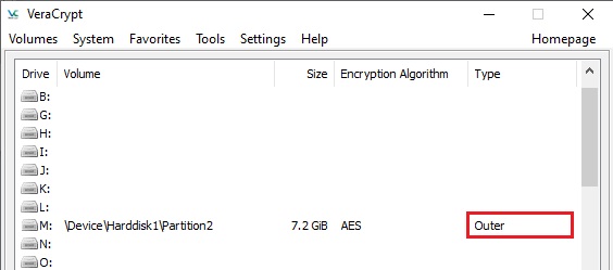 VeraCrypt GUI